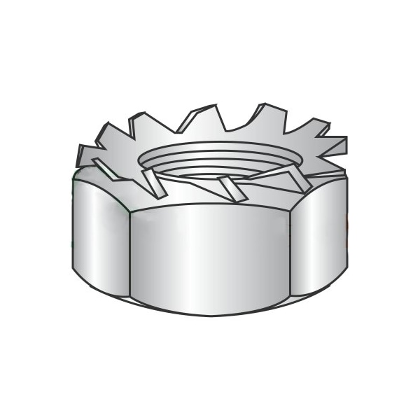 Newport Fasteners Lock Nut, M4-0.70, 18-8 Stainless Steel, Not Graded, 3.2 mm Ht, 2500 PK 547805 - main